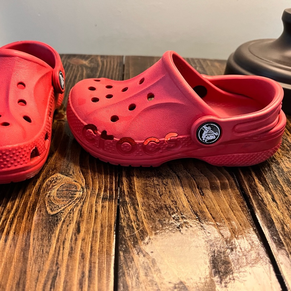 Boys Red Crocs